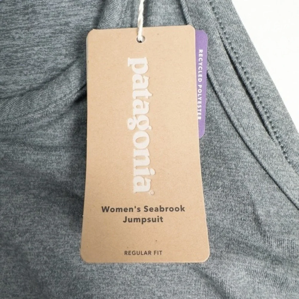 Patagonia Seabrook‎ Jumpsuit Womens Small Plume Grey Athleisure Minimalist 75105